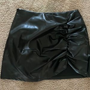 Vegan Leather Skirt